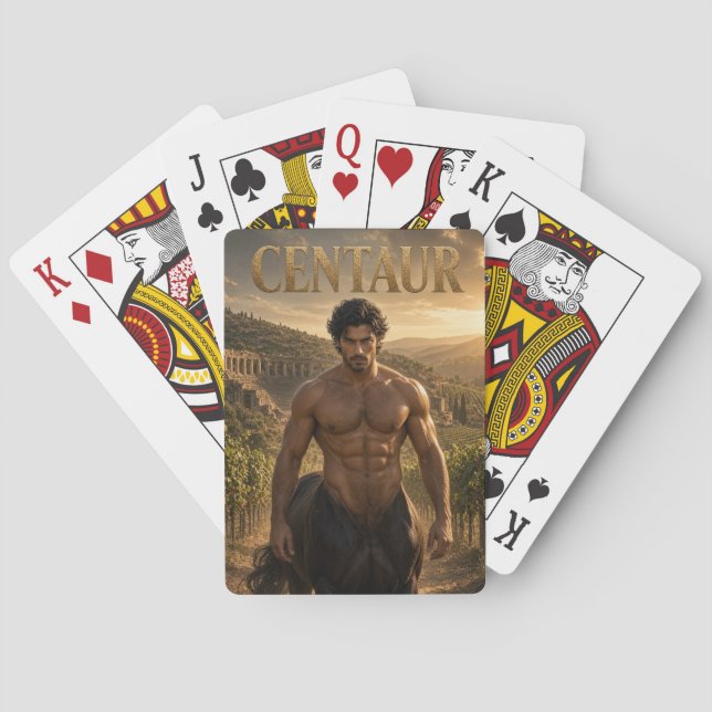 Kentaurspelkort, pokerkort casinokort (Baksidan)
