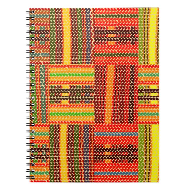 kente african print anteckningsbok (Framsidan)