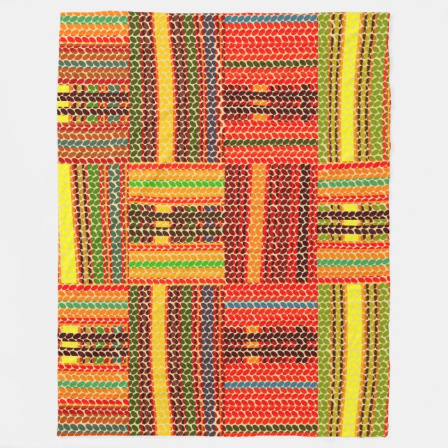 kente african print fleecefilt (Framsidan)
