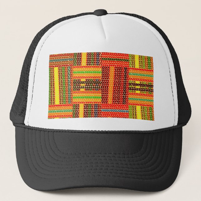 kente african print keps (Framsida)