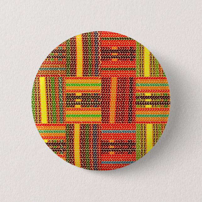 kente african print knapp (Framsida)