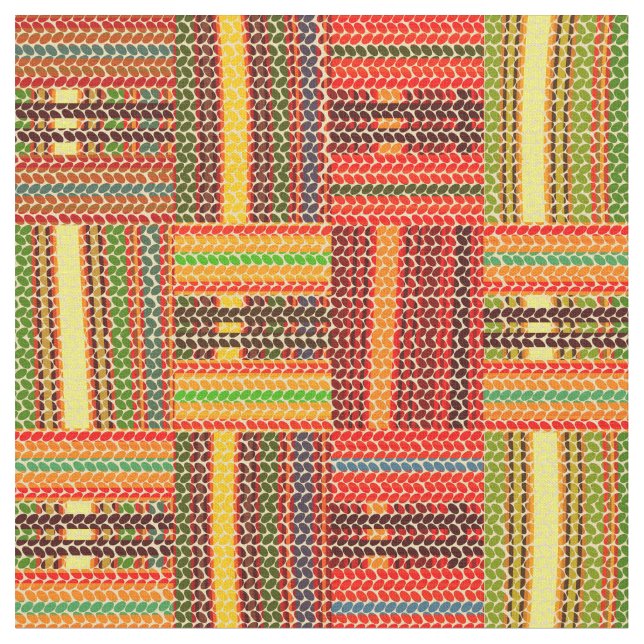 kente african print tyg (Närbild)