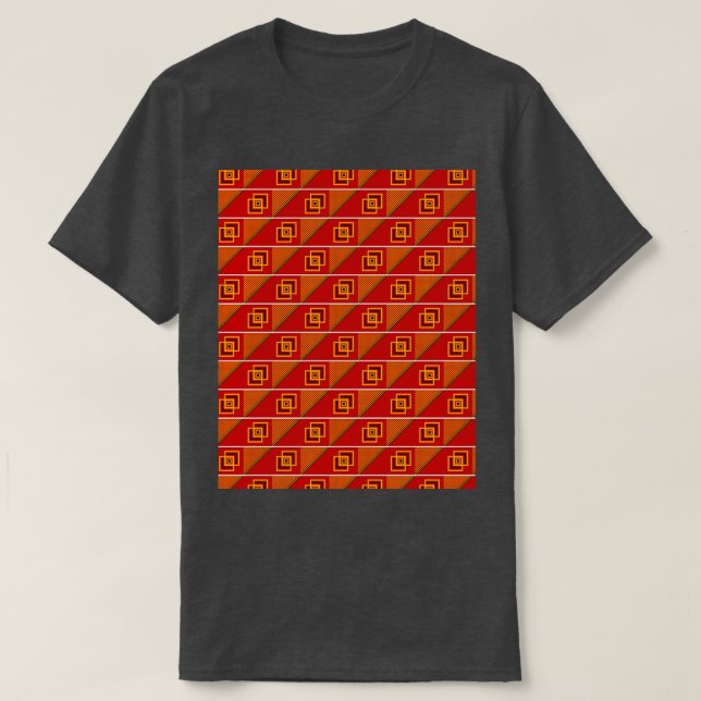 Kente Afrika Mönster Graphic 5 T Shirt (Design framsida)