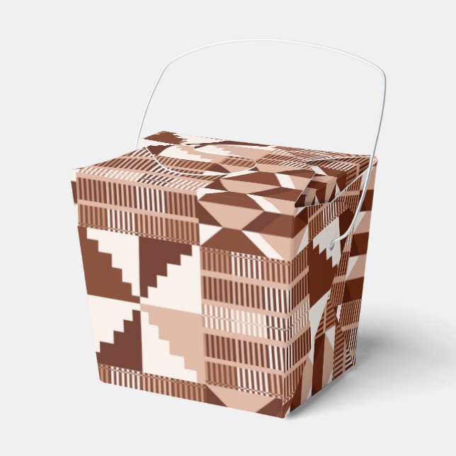 Kente Block - Lera Terrakotta Presentaskar (Framsidan Sidan)