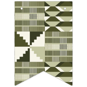 Kente Block - Oliv Arvsskattning Vimplar