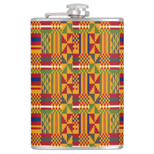 Kente Ethnic Mönster - Vibrant African Textile Fickplunta
