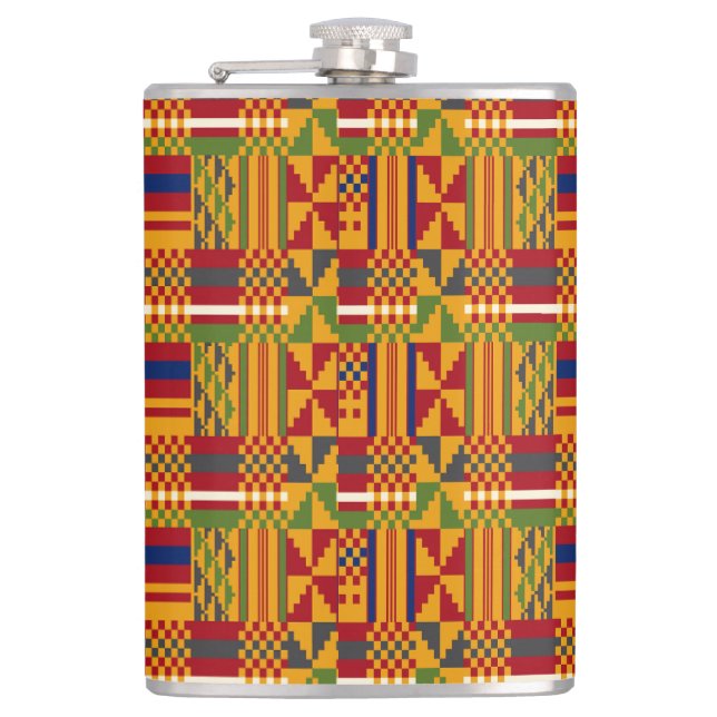 Kente Ethnic Mönster - Vibrant African Textile Fickplunta (Framsidan)