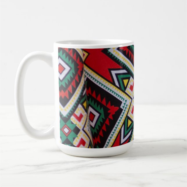 Kente Geometric Tapestry Kaffemugg (Vänster)