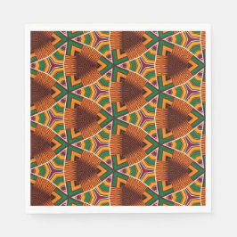 Kente Geometrics Kwanzaa Afrocentrisk Pappersservett