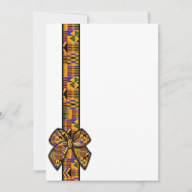 Kente-inbjudningar Inbjudningar (Framsida)