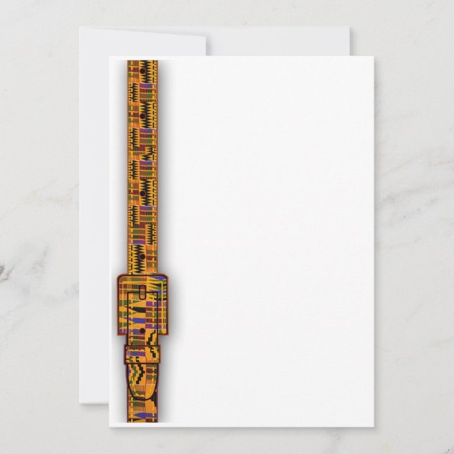 Kente Inbjudningar Serie. (Framsida)
