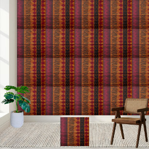 Kente-Inspired African Mönster Tile Kakelplatta