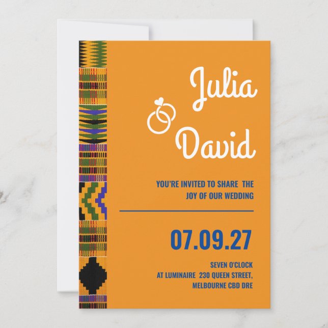 Kente Invitations Series(Ny). Inbjudningar (Framsida)