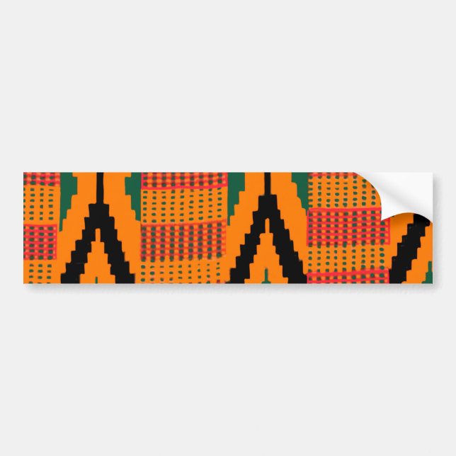 Kente mönster bildekal (Framsidan)