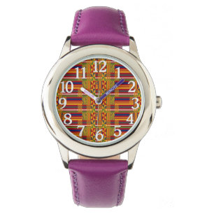 Kente-mönster – Livlig afrikansk textilkonst Armbandsur