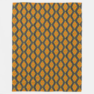 Kente Mudcloth Diamonds Fleece Blanket