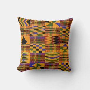 Kente Polyester Dekorativ kudde
