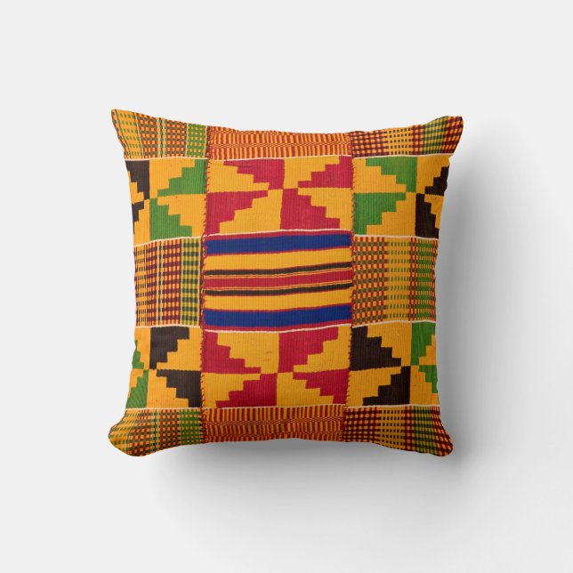 Kente Print Dekorativ kudde (Framsida)