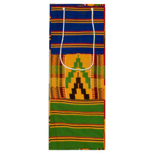 Kente Print Vin Gift Bags