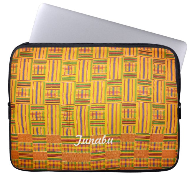 Kente trasa 13 flytta sig mycket långsamt bärbar laptop sleeve (Framsidan)
