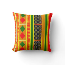 Kente Weave Accent Pillow: Trådar från kulturarvet