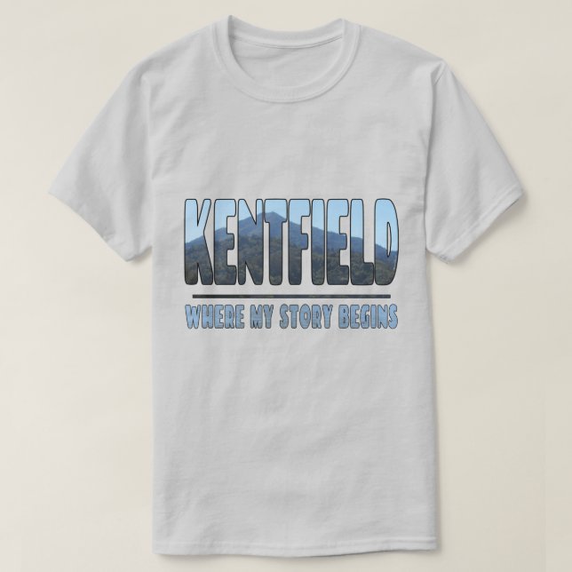 Kentfield där min berättelse börjar på Mt Tamalpai T Shirt (Design framsida)