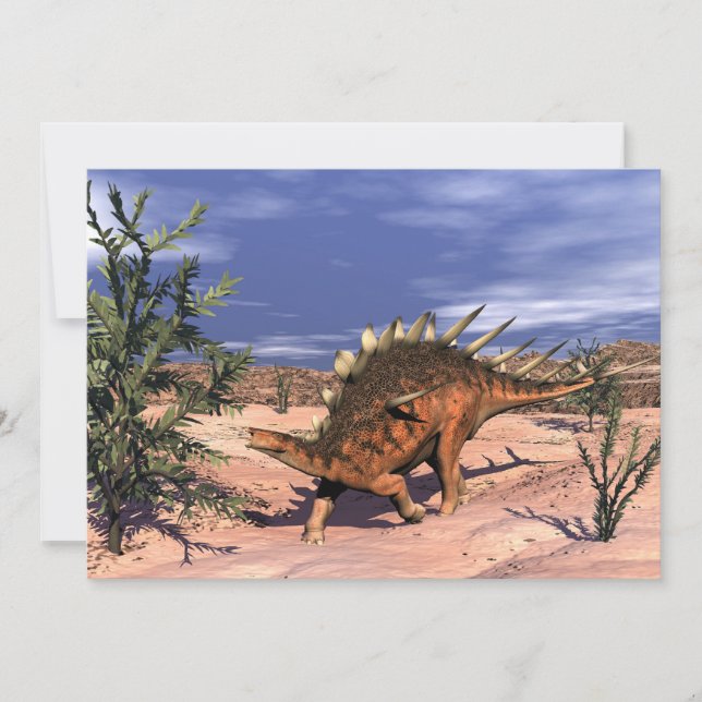 Kentrosaurus dinosaur - 3D-rendering (Framsida)