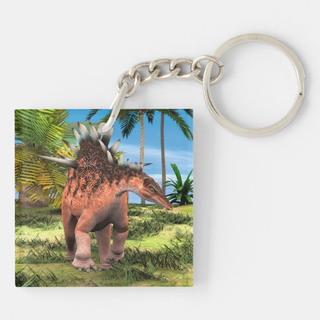 Kentrosaurus Dinosaur Dschungel Forntida Konst (Baksidan)