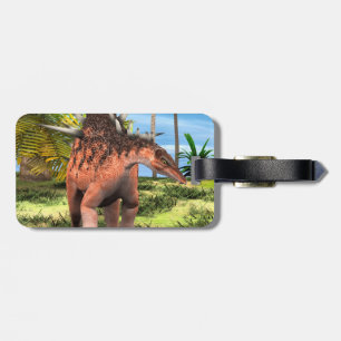 Kentrosaurus Dinosaur Dschungel Forntida Konst Bagagebricka