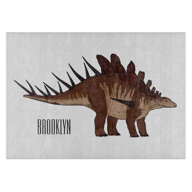 Kentrosaurus tecknad illustration (Framsidan)