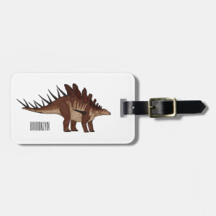 Kentrosaurus tecknad illustration bagagebricka