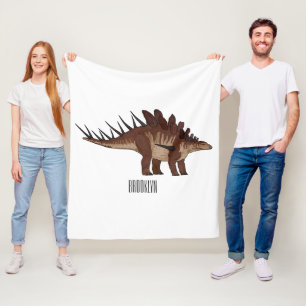 Kentrosaurus tecknad illustration fleecefilt