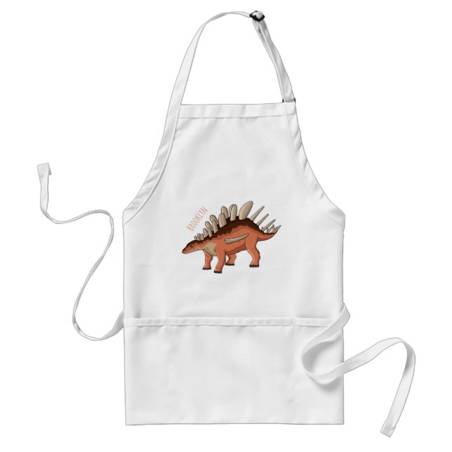 Kentrosaurus tecknad illustration förkläde (Framsidan)