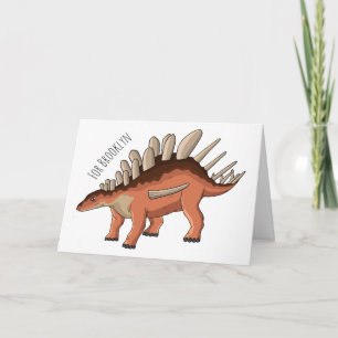 Kentrosaurus tecknad illustration kort