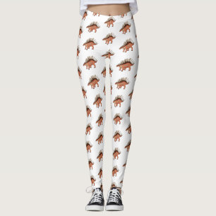 Kentrosaurus tecknad illustration leggings