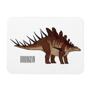 Kentrosaurus tecknad illustration magnet