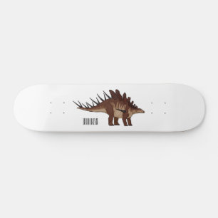 Kentrosaurus tecknad illustration mini skateboard bräda 18,5 cm