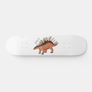 Kentrosaurus tecknad illustration mini skateboard bräda 18,5 cm