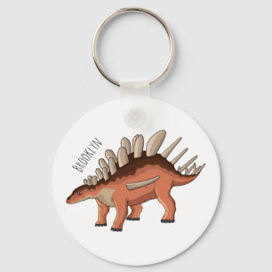 Kentrosaurus tecknad illustration nyckelring