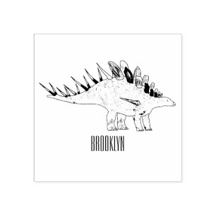 Kentrosaurus tecknad illustration stämpel