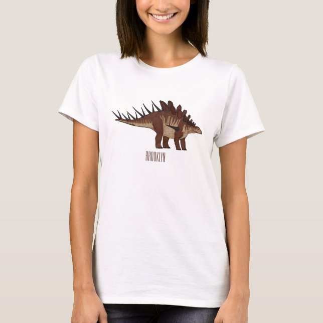 Kentrosaurus tecknad illustration t shirt (Framsida)