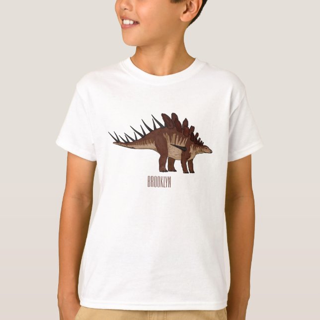 Kentrosaurus tecknad illustration t shirt (Framsida)