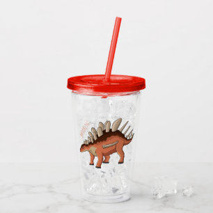 Kentrosaurus tecknad illustration take away mugg