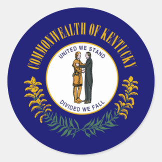 Kentuckian Flagga, Kentucky Flagga Runt Klistermärke