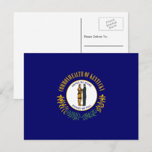 Kentuckian Flagga, Kentucky Flagga Vykort