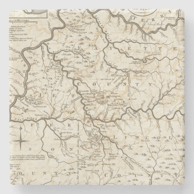 Kentucky 2 stenunderlägg (Framsidan)