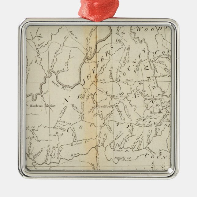 Kentucky 4 julgransprydnad metall (Framsidan)