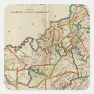 Kentucky 6 fyrkantigt klistermärke