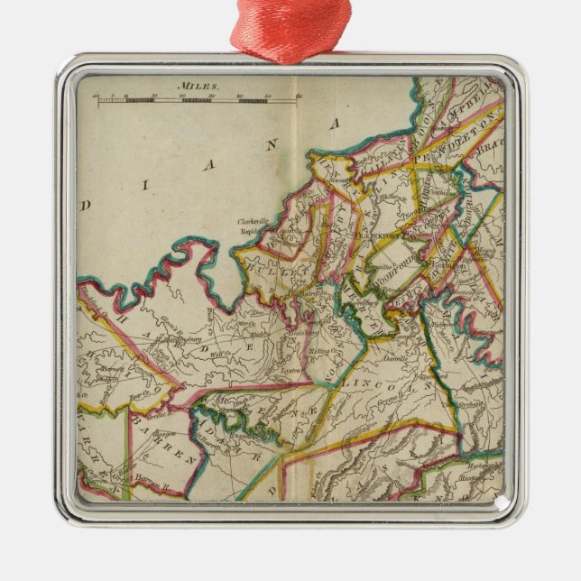 Kentucky 6 julgransprydnad metall (Framsidan)