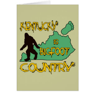 Kentucky är Bigfoot land Hälsningskort